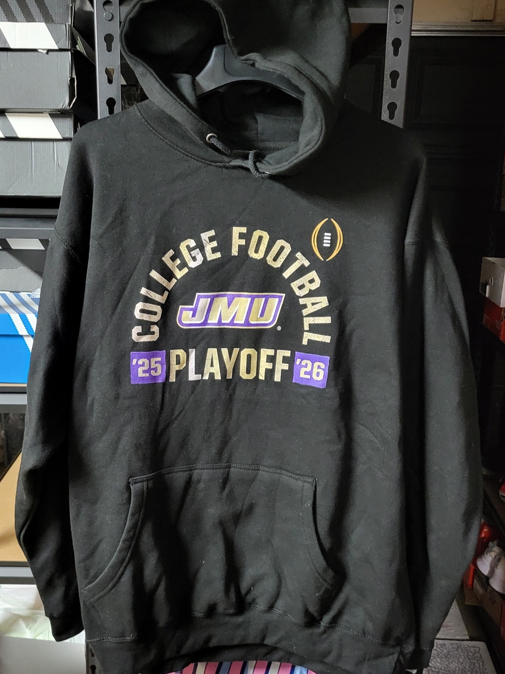 *NEW* James Madison Dukes JMU Football Hoodie Sweatshirt Fanatics Size 2XL